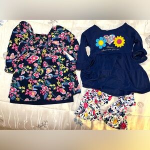 Toddler Precious Floral Dress and Leggings Set, Size 3T